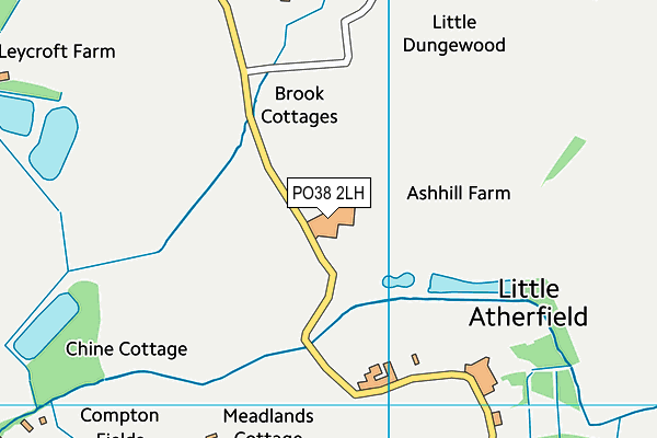 PO38 2LH map - OS VectorMap District (Ordnance Survey)