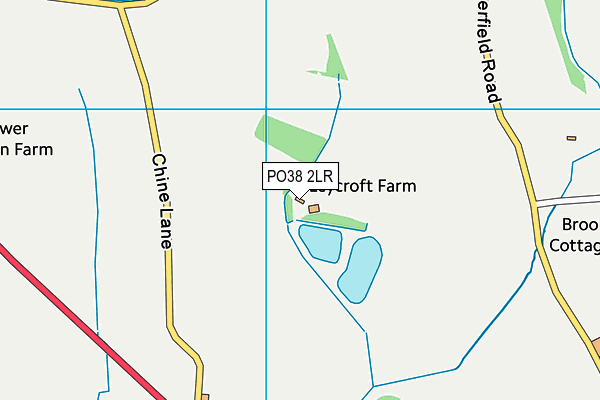 PO38 2LR map - OS VectorMap District (Ordnance Survey)