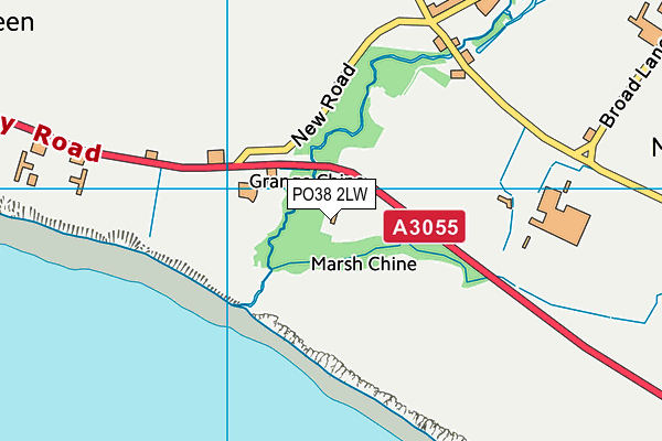 PO38 2LW map - OS VectorMap District (Ordnance Survey)