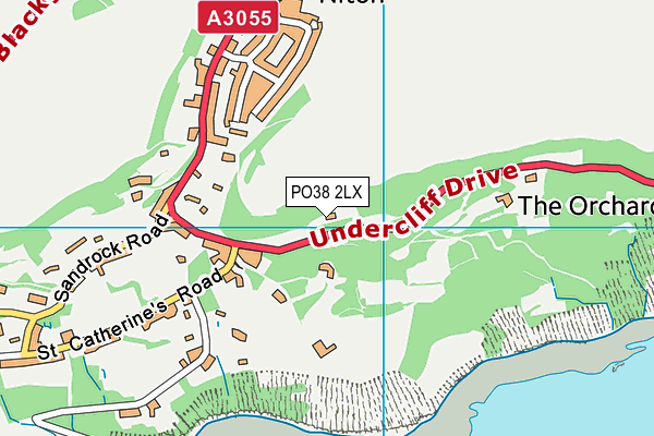 PO38 2LX map - OS VectorMap District (Ordnance Survey)