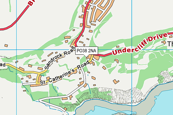 PO38 2NA map - OS VectorMap District (Ordnance Survey)