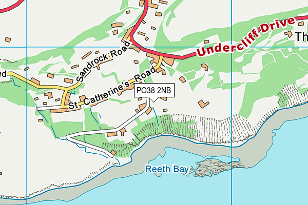 PO38 2NB map - OS VectorMap District (Ordnance Survey)