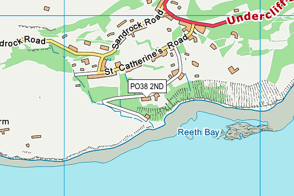 PO38 2ND map - OS VectorMap District (Ordnance Survey)