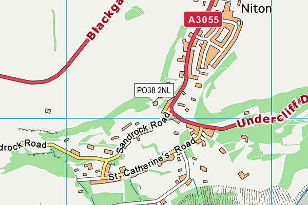 PO38 2NL map - OS VectorMap District (Ordnance Survey)