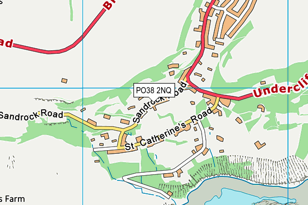 PO38 2NQ map - OS VectorMap District (Ordnance Survey)