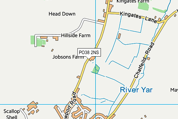 PO38 2NS map - OS VectorMap District (Ordnance Survey)