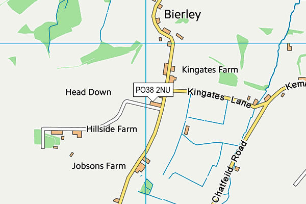 PO38 2NU map - OS VectorMap District (Ordnance Survey)