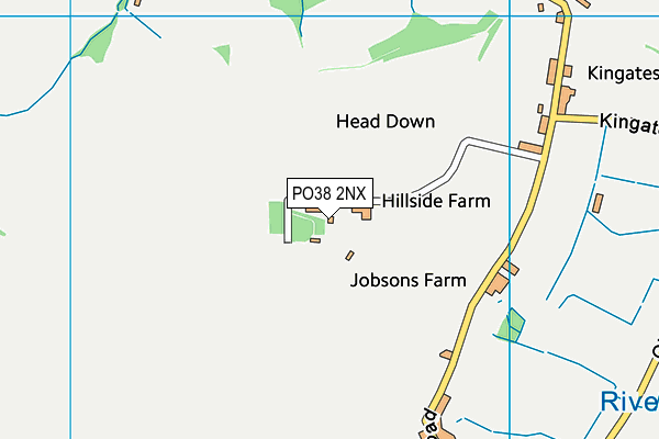 PO38 2NX map - OS VectorMap District (Ordnance Survey)