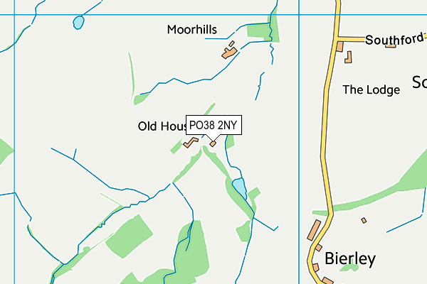 PO38 2NY map - OS VectorMap District (Ordnance Survey)