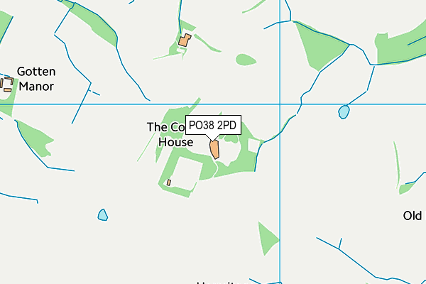 PO38 2PD map - OS VectorMap District (Ordnance Survey)