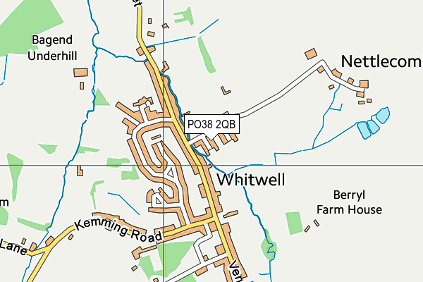 PO38 2QB map - OS VectorMap District (Ordnance Survey)