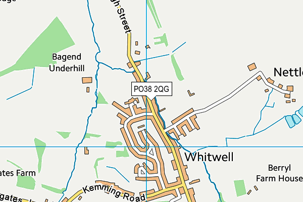 PO38 2QG map - OS VectorMap District (Ordnance Survey)