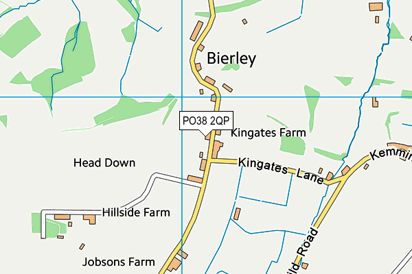 PO38 2QP map - OS VectorMap District (Ordnance Survey)