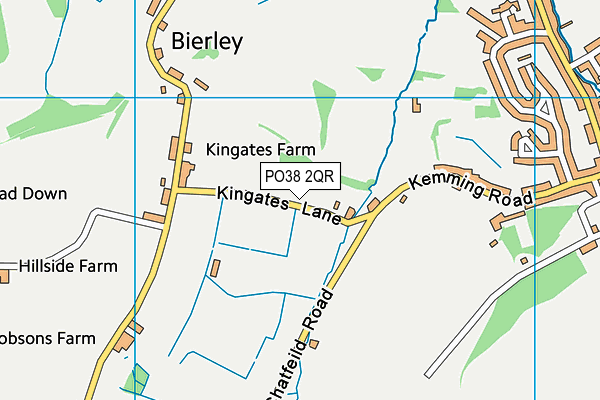 PO38 2QR map - OS VectorMap District (Ordnance Survey)