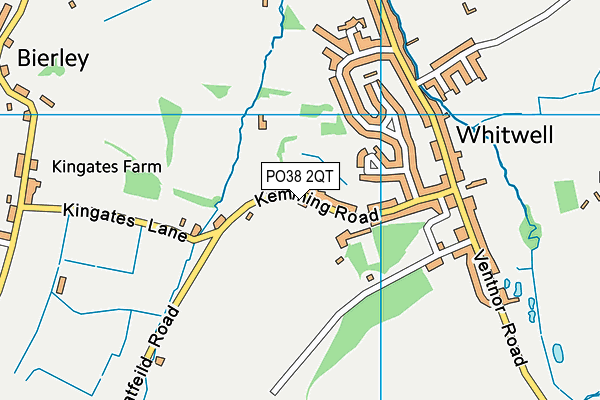 PO38 2QT map - OS VectorMap District (Ordnance Survey)