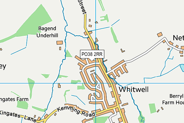 PO38 2RR map - OS VectorMap District (Ordnance Survey)