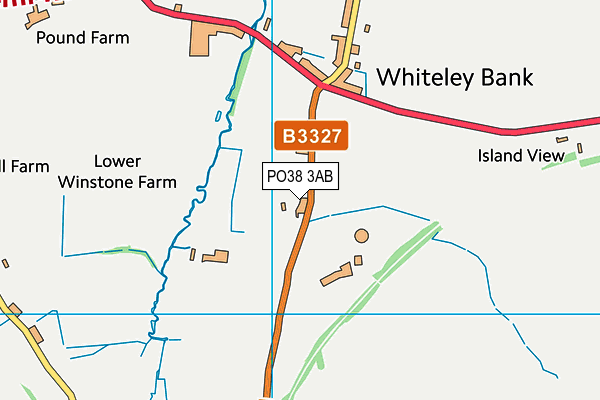 PO38 3AB map - OS VectorMap District (Ordnance Survey)