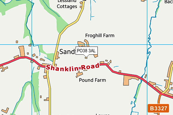 PO38 3AL map - OS VectorMap District (Ordnance Survey)