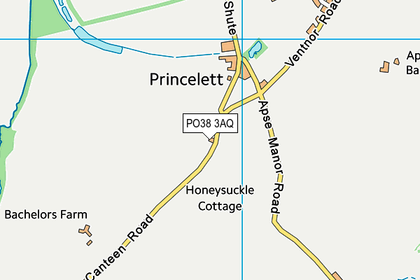 PO38 3AQ map - OS VectorMap District (Ordnance Survey)