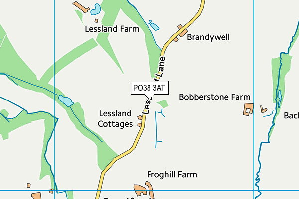 PO38 3AT map - OS VectorMap District (Ordnance Survey)