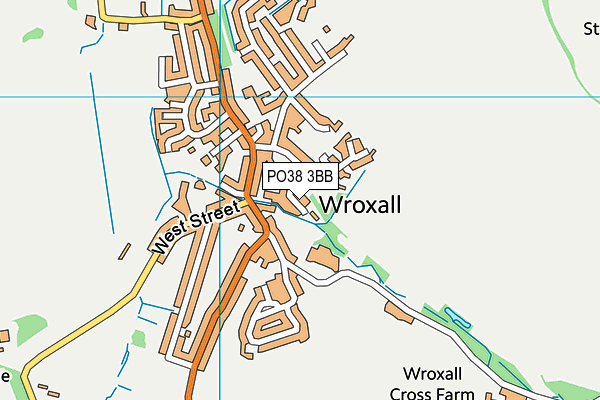 PO38 3BB map - OS VectorMap District (Ordnance Survey)