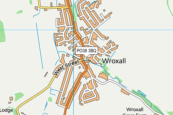 PO38 3BQ map - OS VectorMap District (Ordnance Survey)