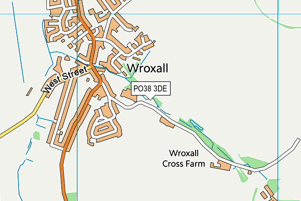 PO38 3DE map - OS VectorMap District (Ordnance Survey)