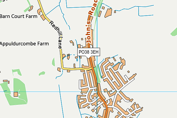 PO38 3EH map - OS VectorMap District (Ordnance Survey)