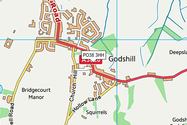 Map of WORSLEY'S (GODSHILL) LIMITED at district scale
