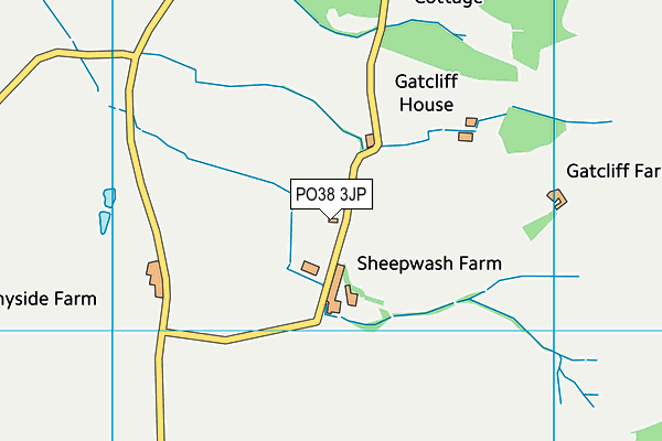 PO38 3JP map - OS VectorMap District (Ordnance Survey)