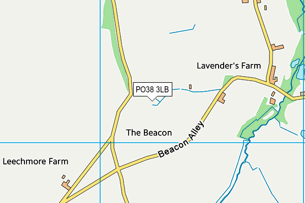 PO38 3LB map - OS VectorMap District (Ordnance Survey)