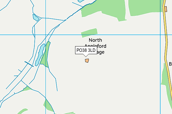 PO38 3LD map - OS VectorMap District (Ordnance Survey)