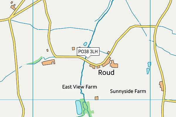 PO38 3LH map - OS VectorMap District (Ordnance Survey)