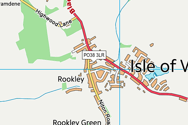 PO38 3LR map - OS VectorMap District (Ordnance Survey)