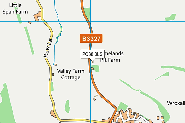 PO38 3LS map - OS VectorMap District (Ordnance Survey)