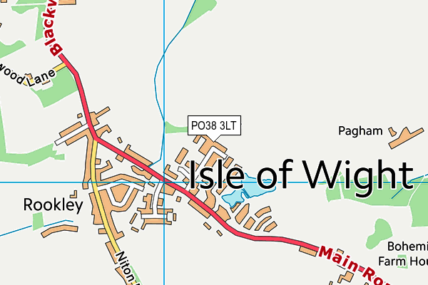 PO38 3LT map - OS VectorMap District (Ordnance Survey)