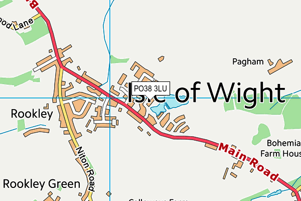 PO38 3LU map - OS VectorMap District (Ordnance Survey)