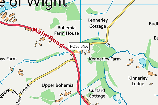 PO38 3NA map - OS VectorMap District (Ordnance Survey)