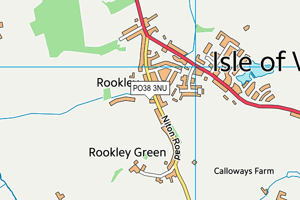 PO38 3NU map - OS VectorMap District (Ordnance Survey)