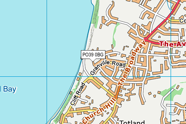 PO39 0BG map - OS VectorMap District (Ordnance Survey)