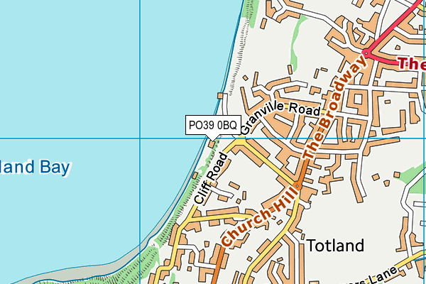 PO39 0BQ map - OS VectorMap District (Ordnance Survey)