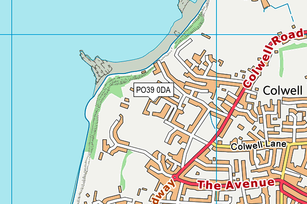 PO39 0DA map - OS VectorMap District (Ordnance Survey)