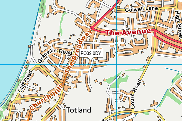 PO39 0DY map - OS VectorMap District (Ordnance Survey)