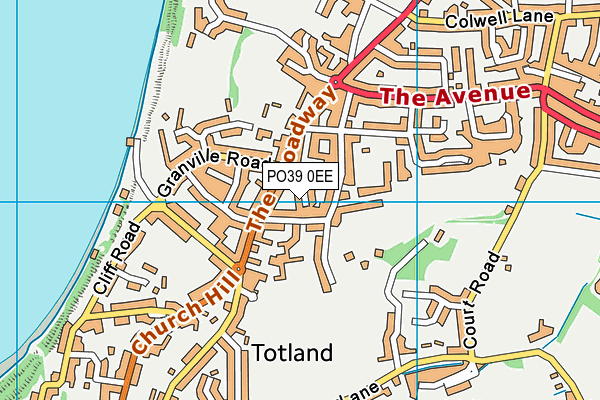 PO39 0EE map - OS VectorMap District (Ordnance Survey)