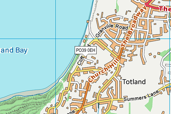 PO39 0EH map - OS VectorMap District (Ordnance Survey)