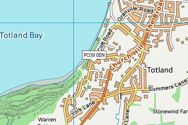 PO39 0EN map - OS VectorMap District (Ordnance Survey)