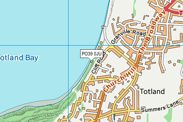 PO39 0JU map - OS VectorMap District (Ordnance Survey)