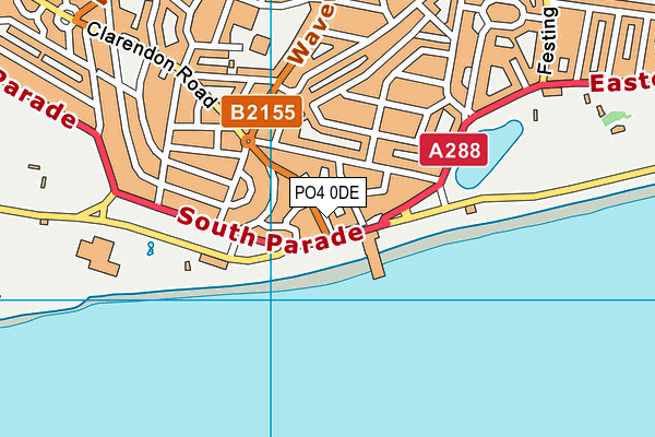 PO4 0DE map - OS VectorMap District (Ordnance Survey)