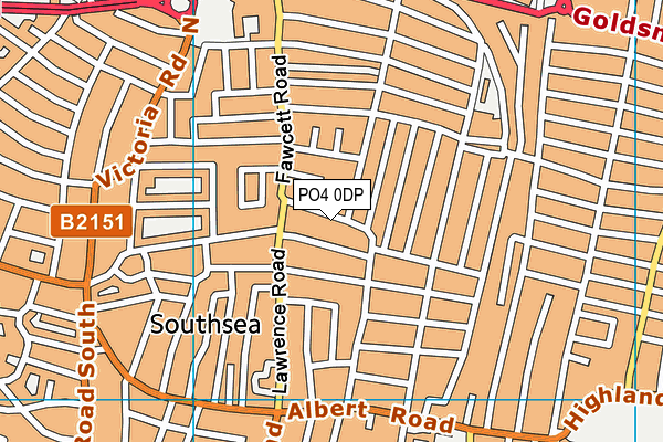 PO4 0DP map - OS VectorMap District (Ordnance Survey)