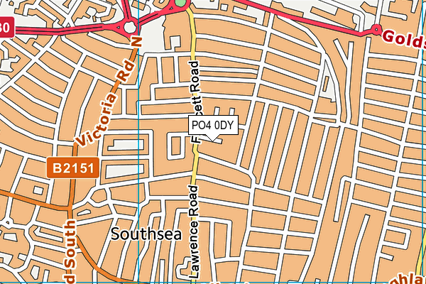 PO4 0DY map - OS VectorMap District (Ordnance Survey)